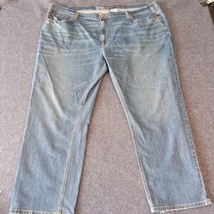 True Nation Mens Athletic Fit Jeans 50x30 Medium Wash DXL Denim Pants